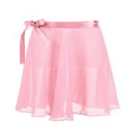 Jupe tutu de danse classique pour fille, en mousseline de soie, avec cravate à la taille, pour spectacle – Image 3