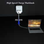 Chargeur rapide 65W, QC 3.0, à double ports PD et USB C, pour MacBook, iPad, iPhone, Samsung – Image 7