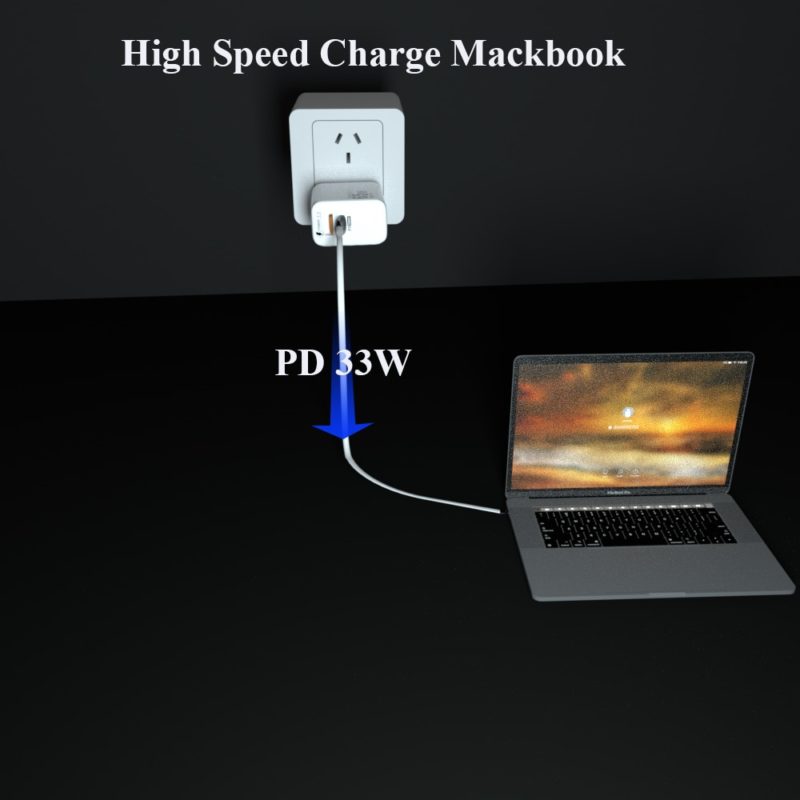 119810-bequ9t.jpg Chargeur rapide 65W, QC 3.0, à double ports PD et USB C, pour MacBook, iPad, iPhone, Samsung – Image 7