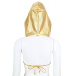 Soutien-gorge à capuche pour femme, brillant, métallique, décolleté en V profond, dos nu – Image 4