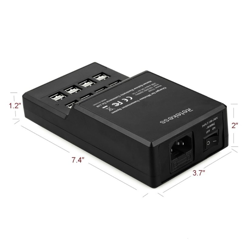 Station de charge USB 16 ports TT002, 35W, DC 5V 7A, pour système de guide touristique sans fil – Image 5