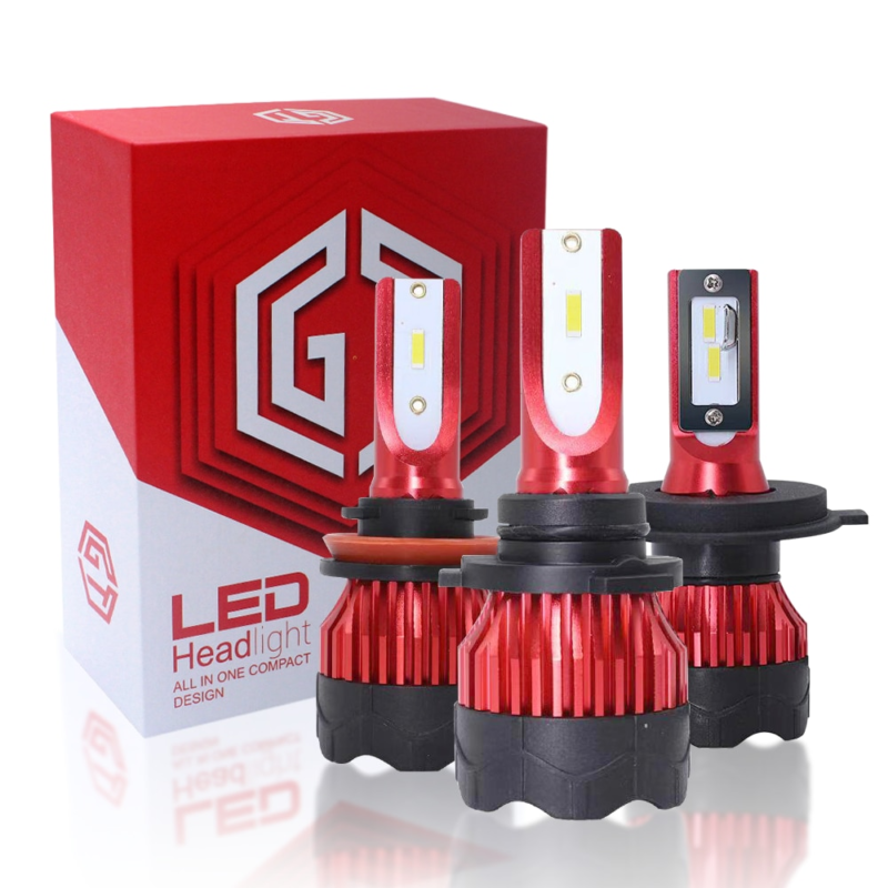 Lot de 2 ampoules LED, H8, H9, H1, H11, H3, H7, H27/881, H27/880, 9004, 9007, 9005/HB3, H4, 9006/HB4, H13 – Image 1
