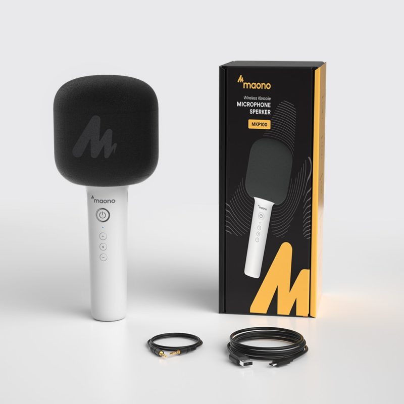 Microphone de karaoké portable, connexion sans fil intelligente, Bluetooth – Image 6