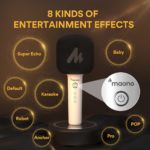 Microphone de karaoké portable, connexion sans fil intelligente, Bluetooth – Image 3