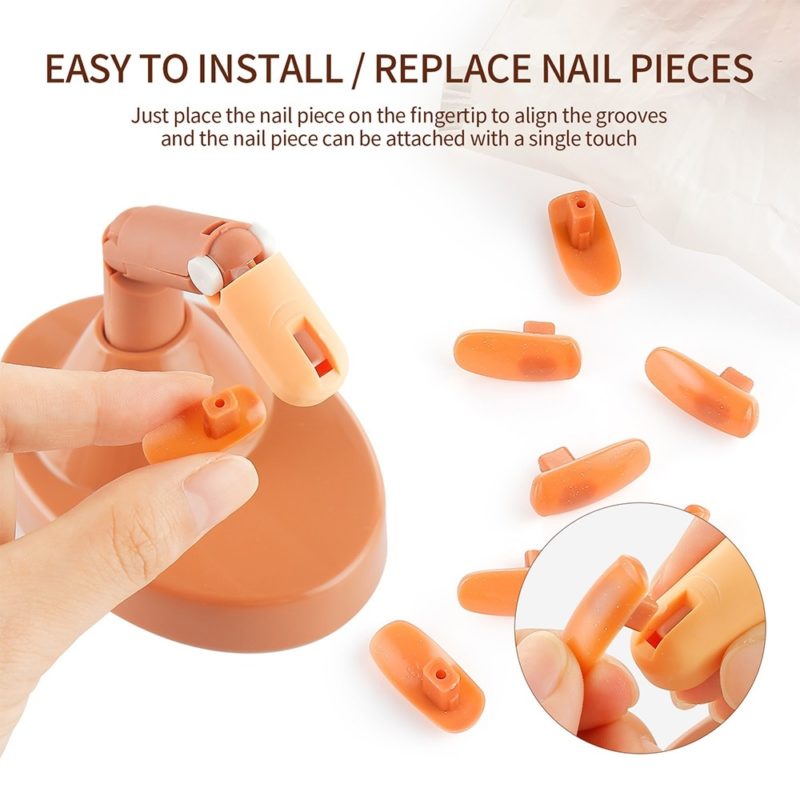 120364-du5ia9.jpg Kit d'apprentissage du Nail Art, avec base réglable, onglerie pour débutant, 100 pièces – Image 4