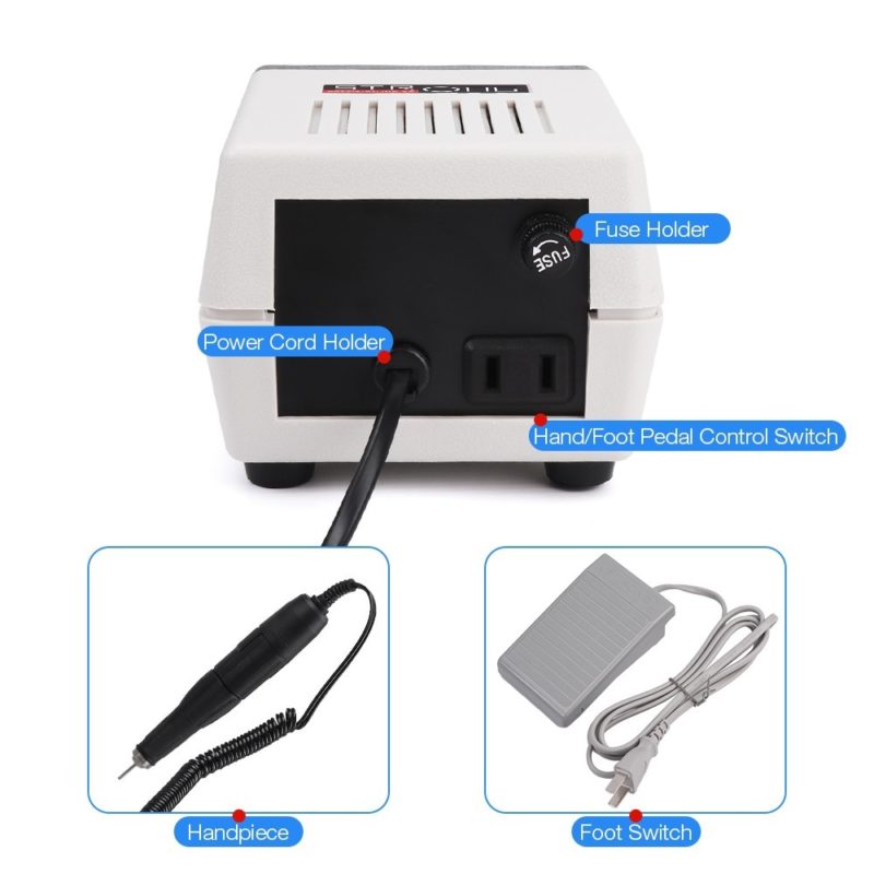 Ponceuse à ongles électrique 65W, 35'000 tr/min, pour manucure et pédicure, lime à ongles professionnelle – Image 5