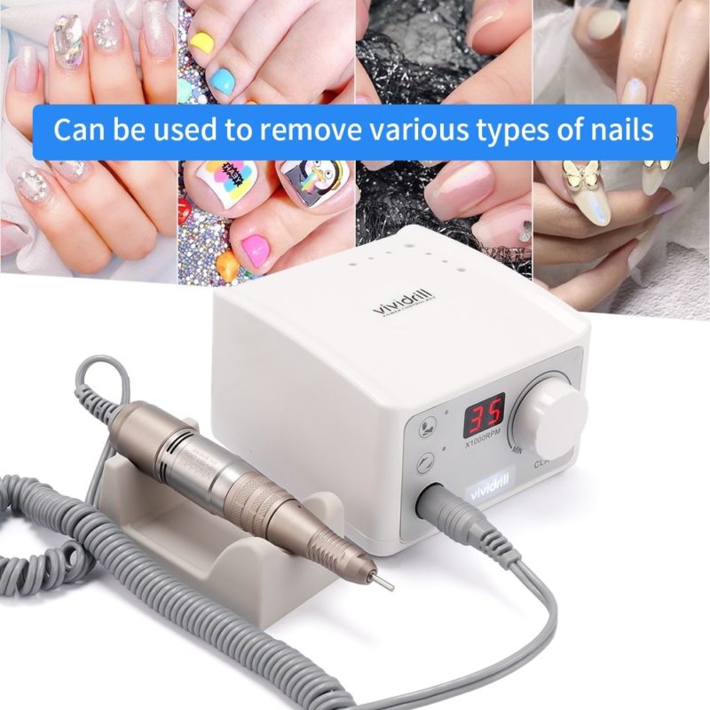 120474-jsl4zv.jpg Ponceuse à ongles professionnelle, appareil de manucure et pédicure, lime électrique 65W, 35'000 tr/min – Image 2