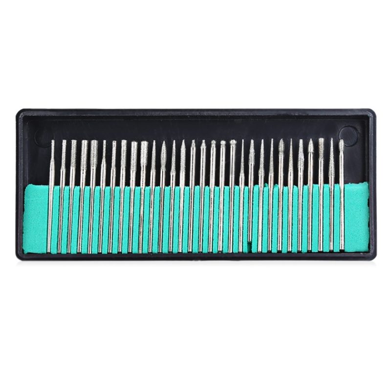 Mèches de diamant pour ponceuse à ongles professionnelle, 30 pièces – Image 2