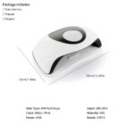 Lampe sèche ongles à capteur infrarouge UV, 84W, 42LED, séchage UV – Image 8