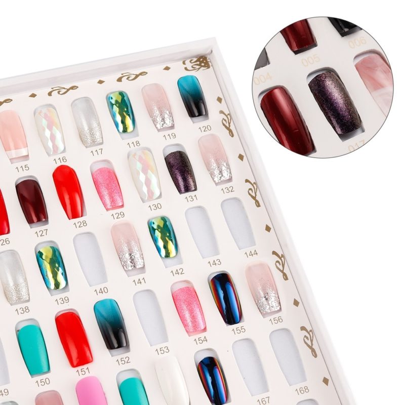 Livre de présentation des ongles finis, exposition, rangement 216 nails – Image 2