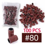Bandes abrasives pour ponceuse à ongles, 100 pièces, 80#. 120#. 180#, 6 mm – Image 2