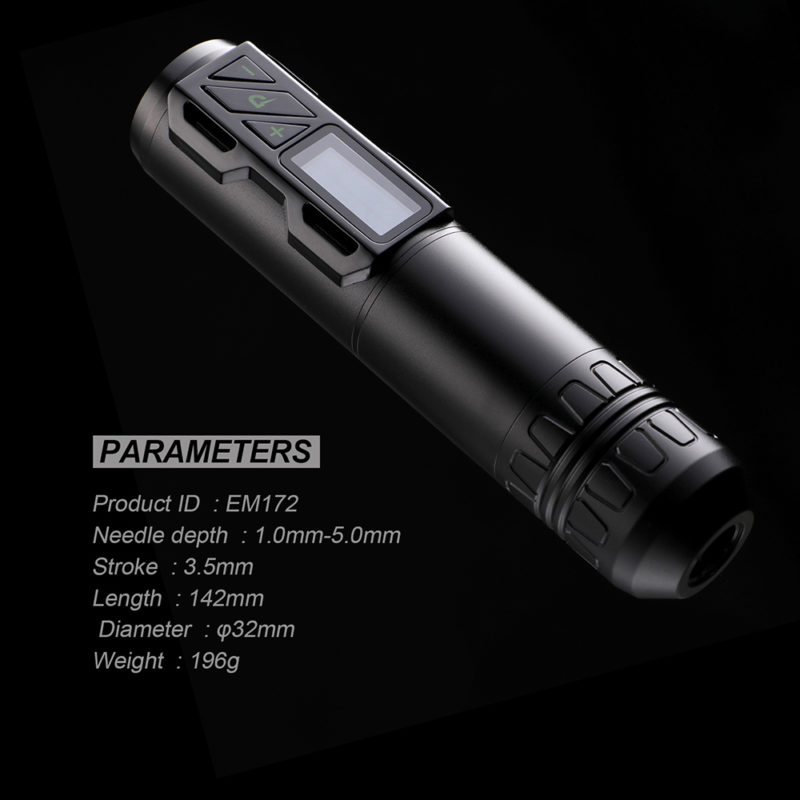 Machine à tatouer sans fil avec écran LED et moteur sans noyau, rotative, rechargeable, 1800mah – Image 4