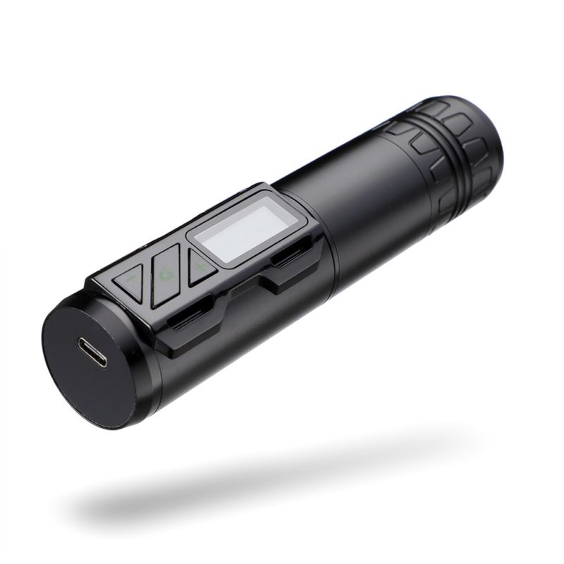 Machine à tatouer sans fil avec écran LED et moteur sans noyau, rotative, rechargeable, 1800mah