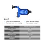 Machine à tatouer professionnelle, rotative, de haute qualité, avec cordon RCA, 8000r/m – Image 4