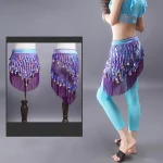 Ceintures de danse du ventre, à pampilles, en maille extensible, franges, écharpe de hanche – Image 2