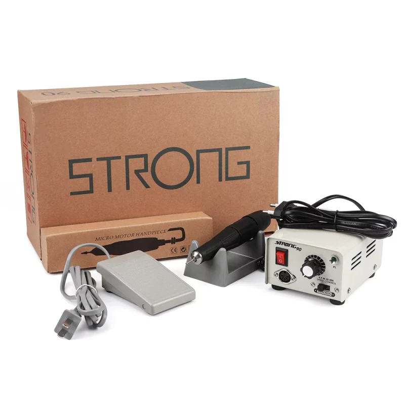 Ponceuse à ongles électrique professionnelle, manucure et pédicure avec pédale, en acier inoxydable, 35'000 RPM – Image 9