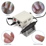 Ponceuse à ongles électrique professionnelle, manucure et pédicure avec pédale, en acier inoxydable, 35'000 RPM – Image 7