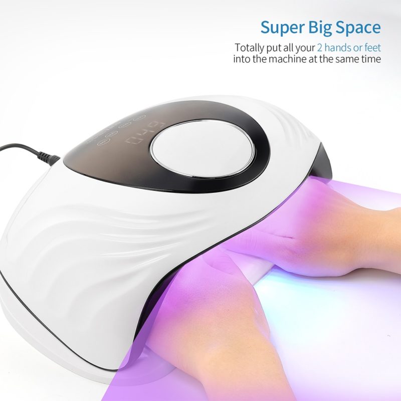 Lampe sèche ongles à capteur infrarouge UV, 84W, 42LED, séchage UV