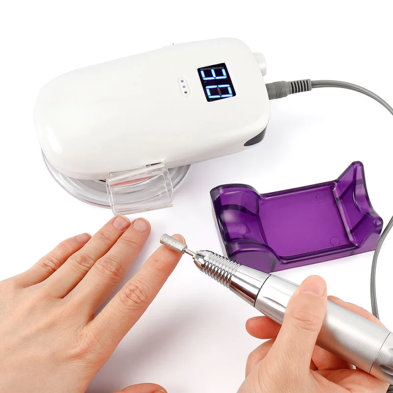 Ponceuse à ongles professionnelle 36W, 30'000 tr/min, portable, charge sans fil, manucure et pédicure – Image 3