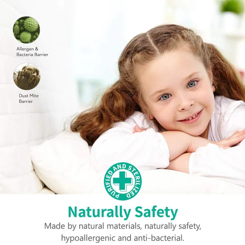 Oreiller rectangulaire en duvet d'oie blanc, de style 3D, 48x74cm, 100% coton égyptien – Image 6