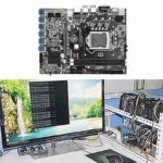 Carte mère B75 ETH Mining, 12 PCIE vers USB, CPU LGA1155, ventilateur, 4 Go DDR3, MSATA 120 Go – Image 4