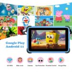 Tablette Android 11, 8 pouces pour enfant, 1280x800 IPS, 4500 mAh, WIFI 6, avec support – Image 2