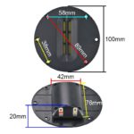 Lot de 2 haut-parleurs de tweeter à ruban 15W, 4 pouces, à triple diaphragme, 1.5K-40K, 8 ohm – Image 6