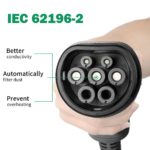 Borne de charge pour voiture électrique EV, câble type 2, IEC 62196-2, niveau 2, 240 V, 7,6 kW, 32A – Image 7