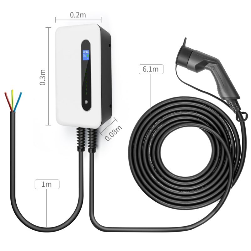 122993-wwjqgk.jpg Borne de charge pour voiture électrique EV, câble type 2, IEC 62196-2, niveau 2, 240 V, 7,6 kW, 32A – Image 11