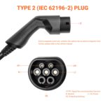 Borne de charge pour voiture électrique EV, câble type 2, 7kw, minuterie réglable, IEC 62196 EVSE – Image 5