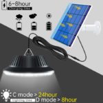 Kit de lampe solaire suspendue avec télécommande, IP55, intérieur et extérieur, 600 lumens, 4000 mAh – Image 5