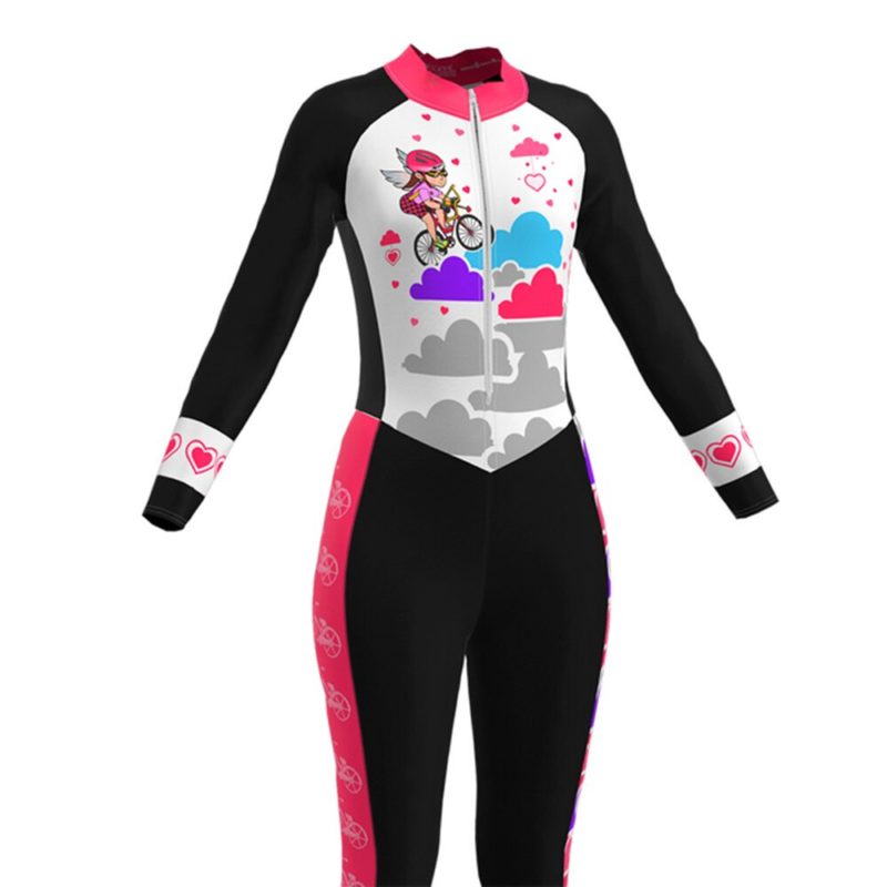 Combinaison de cyclisme pour femme, pantalon et manches courtes, à séchage rapide – Image 5