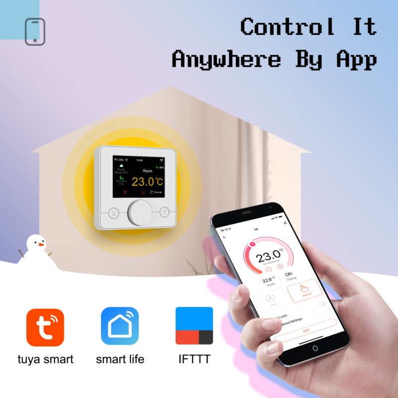 125540-dqnthg.jpg Thermostat intelligent pour chauffage au sol TCR7, Wifi, Alexa, Tuya, Google, standard UE – Image 3