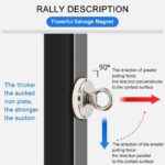 Aimant de pêche surpuissant en néodyme, avec corde de 10 m, crochet et gants – Image 4