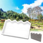 Moule pour béton, ciment, fabrication de clôture de jardin, 42x28x6 cm – Image 2