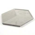 Moule pour béton, ciment, résine, en silicone, Géométrique, 25.5x29.5x2.4 cm