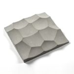 Moule pour béton, ciment, résine, en silicone 3D, forme carré, 16.1x16.1x2.3 cm – Image 2