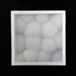 Moule pour béton, ciment, résine, en silicone 3D, forme carré, 16.1x16.1x2.3 cm – Image 5