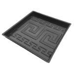 Moule pour béton, ciment, carreaux de décoration de jardin, 32x32x2.5 cm – Image 4