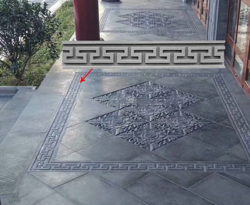 Moule pour béton, ciment, fabrication de chemins de jardin, sculpture 3D, antidérapant, 45x8x2.5 cm – Image 5