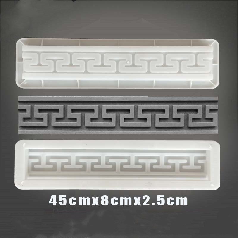 Moule pour béton, ciment, fabrication de chemins de jardin, sculpture 3D, antidérapant, 45x8x2.5 cm