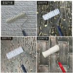 Rouleau de peinture décoratif en caoutchouc, gaufrage, imitation pierre, professionnel, 2205TS – Image 3