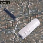 Rouleau de peinture décoratif en caoutchouc, gaufrage, imitation pierre, professionnel, 2205TS – Image 2