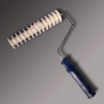 Rouleau de peinture décoratif en caoutchouc, gaufrage, ligne verticale, professionnel, EG718 – Image 3