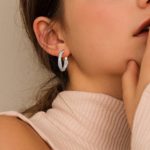 Boucles d'oreilles en diamant Moissanite, en Argent 925, 7.5Ct, certificat GRA – Image 3