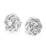 Boucles d'oreilles en diamant Moissanite, Zircon AAA+, en Argent 925, 1Ct, certificat GRA
