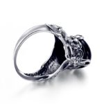 Bague en Argent Sterling 925 avec pierre en Agate noire – Image 5