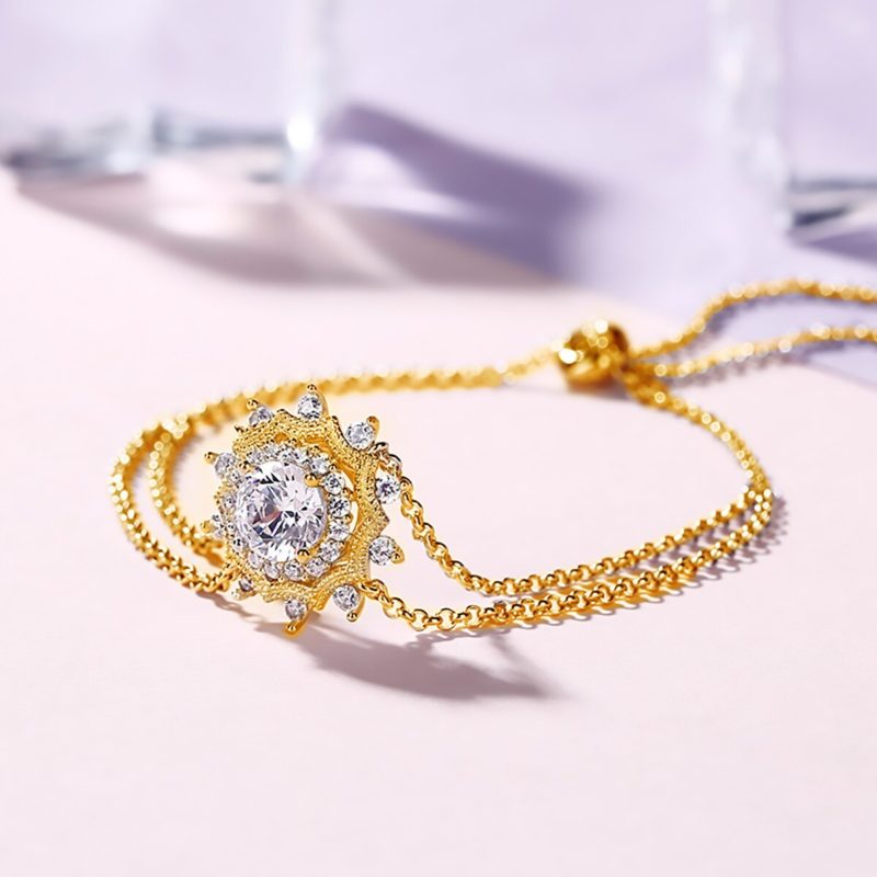 Bracelet en diamant Moissanite, en Argent 925, 1Ct, 25 cm, certificat GRA – Image 4