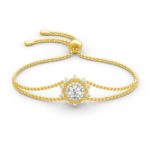 Bracelet en diamant Moissanite, en Argent 925, 1Ct, 25 cm, certificat GRA