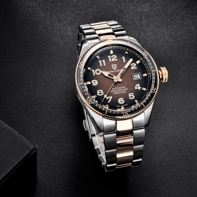 Montre mécanique pour homme, automatique, en acier inoxydable, étanche, mouvement japonais – Image 4